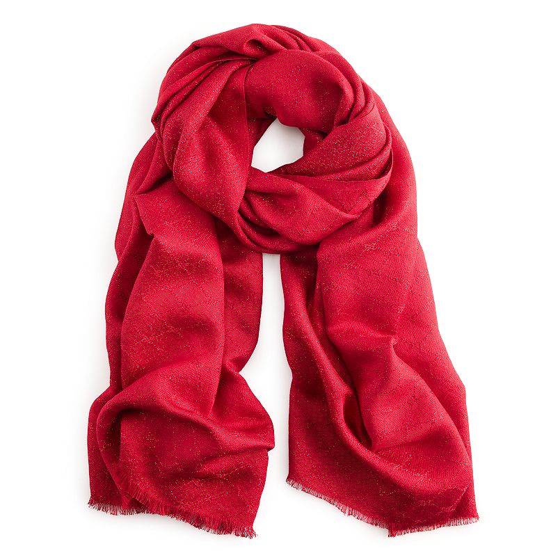 Nine West Lattice Logo Shine Pashmina Wrap