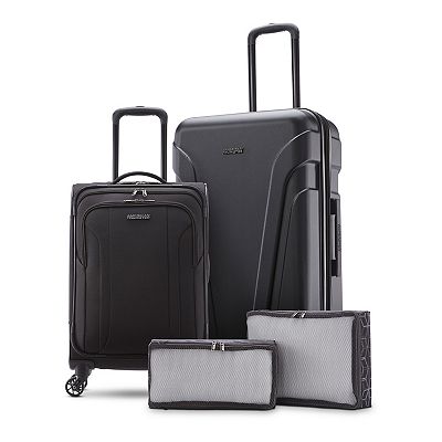 American Tourister Troupe 4 Piece Spinner Luggage and Packing Cube Set