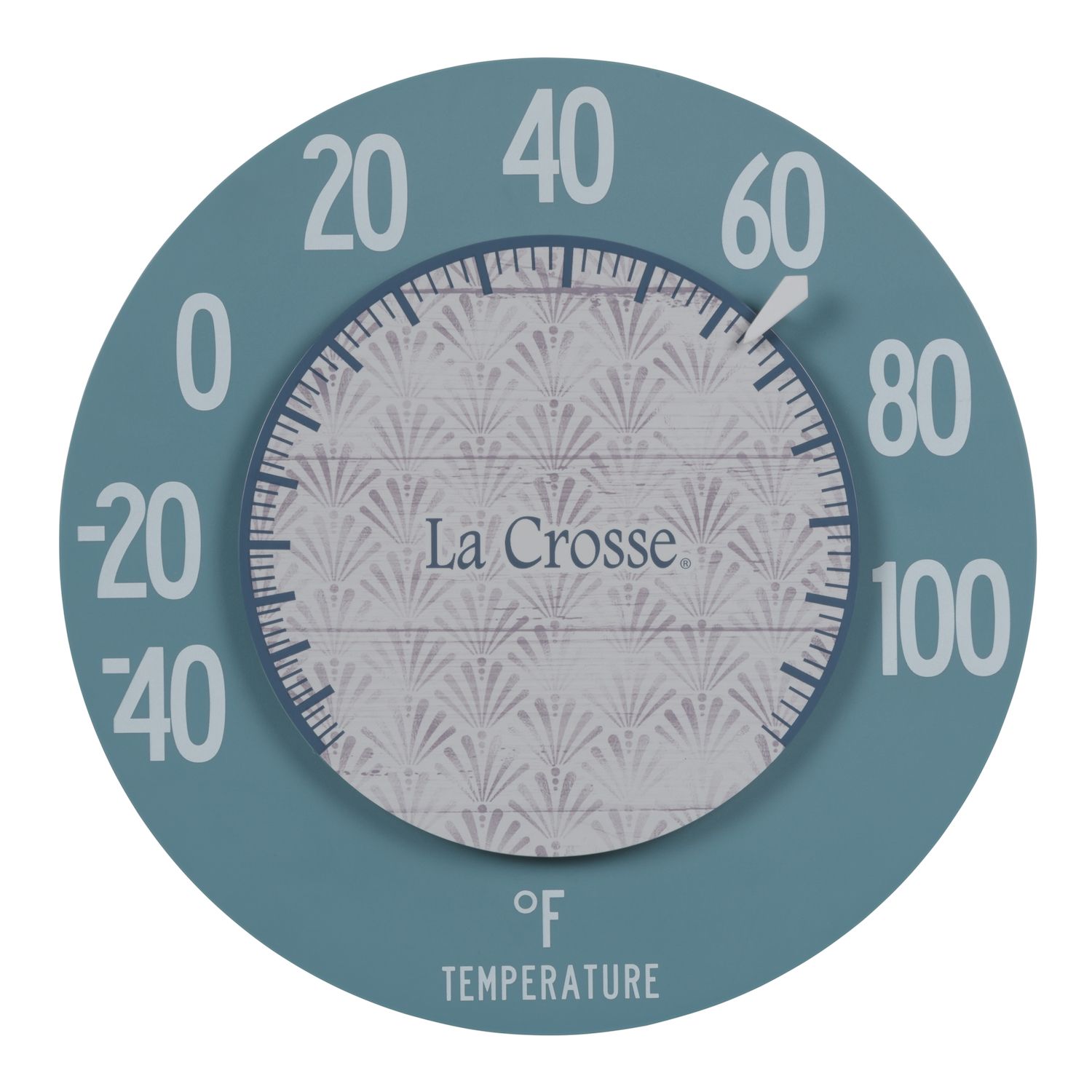 La Crosse Technology 5-In. Blue Analog Dial Bracket Thermometer