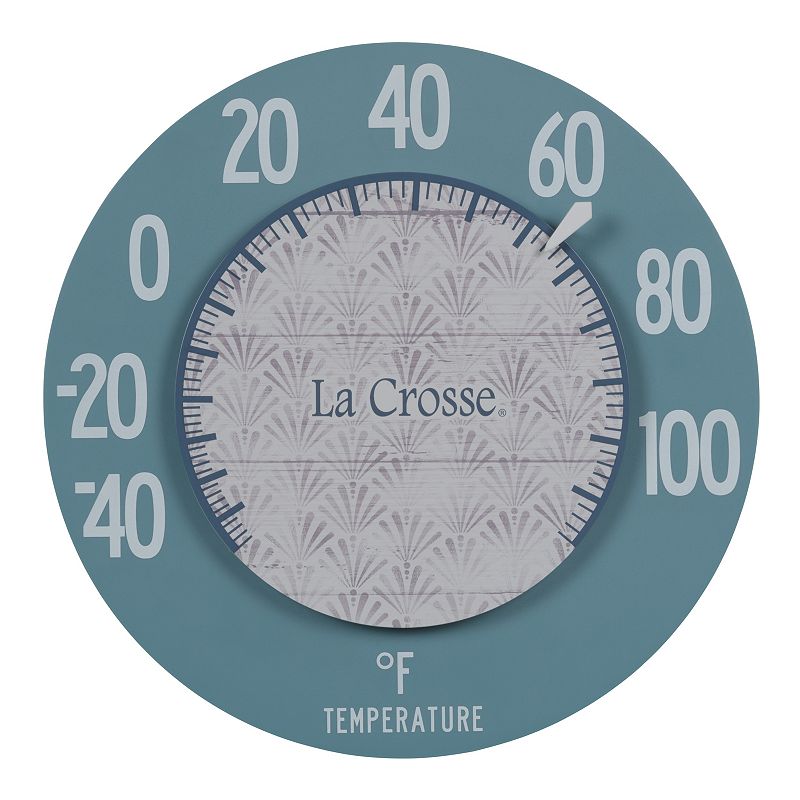 La Crosse Technology 8-in. Indoor / Outdoor Geometric Analog Dial Thermomet