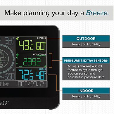 La Crosse Technology Wireless WiFi Professional Weather Center with Combo Sensor & Remote Monitoring