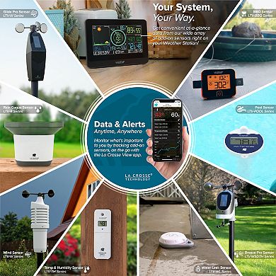 La Crosse Technology Wireless WiFi Professional Weather Center with Combo Sensor & Remote Monitoring