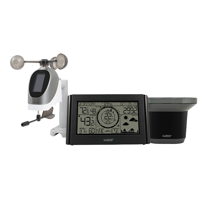 La Crosse Technology Monochromatic Professional Weather Station, Black