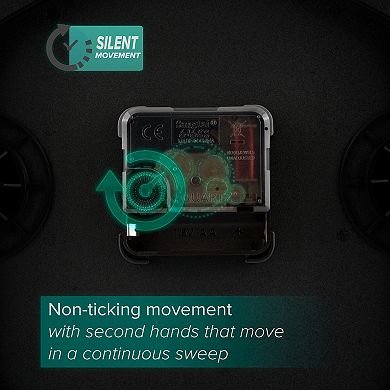 La Crosse Technology 11.5 In. Jett Analog Quartz Wall Clock with Silent Movement