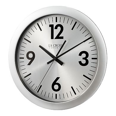 La Crosse Technology 11.5 In. Jett Analog Quartz Wall Clock with Silent Movement