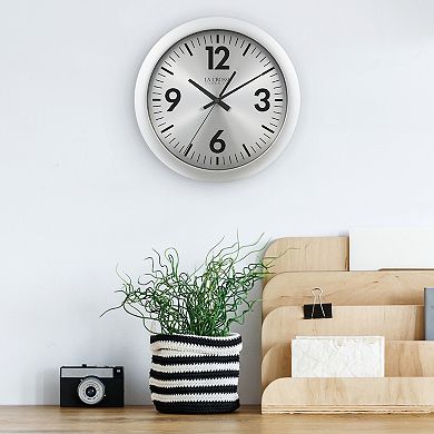 La Crosse Technology 11.5 In. Jett Analog Quartz Wall Clock with Silent Movement