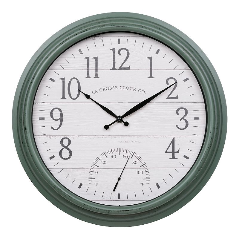La Crosse Technology 15.75-in. Indoor / Outdoor Sagebrook Quartz Clock with