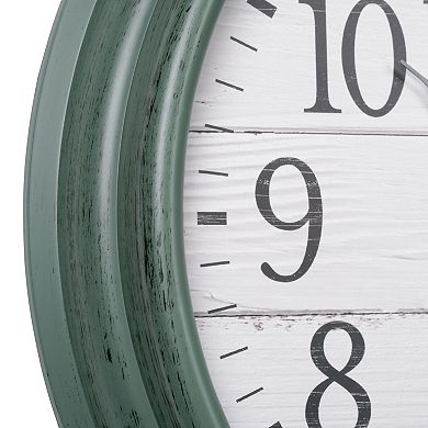 La Crosse Technology 15.75-in. Indoor / Outdoor Sagebrook Quartz Clock with Temperature