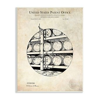 Stupell Home Decor Whiskey Barrel Plaque Wall Art