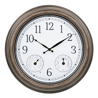 La Crosse Technology 15.5 in Indoor / Outdoor Quartz Clock with Illumination