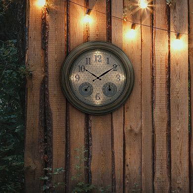 La Crosse Technology 15.5-in. Indoor / Outdoor Quartz Clock with Illumination