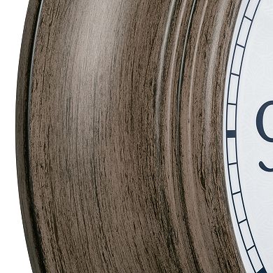 La Crosse Technology 21-in. Indoor / Outdoor Brown Metal Quartz Clock with Illumination