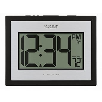 La Crosse Technology Atomic Digital Clock with Indoor Temperature
