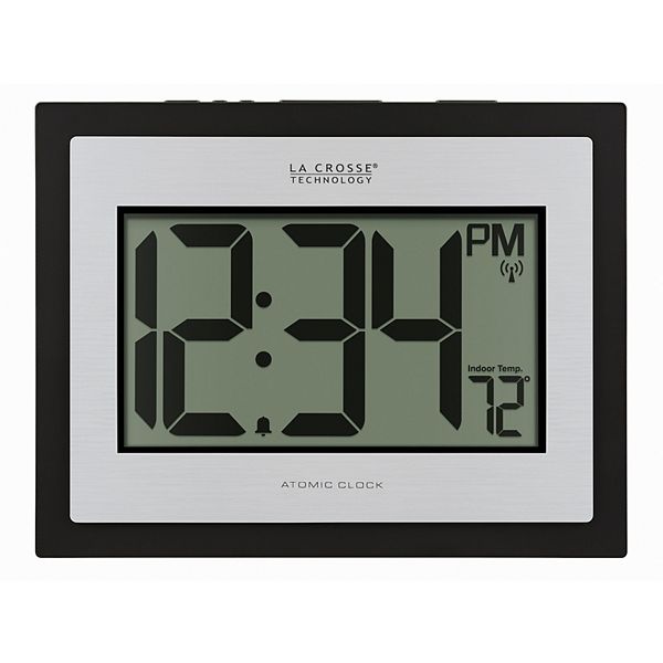 La Crosse Technology Atomic Digital Clock with Indoor Temperature