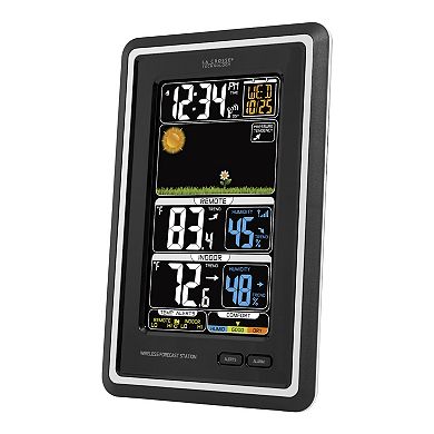 La Crosse Technology Vertical Wireless Color Forecast Station with Temperature Alerts
