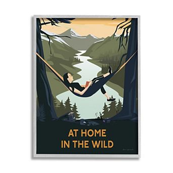 Stupell Home Decor Home in Wild Silver Finish Framed Wall Art