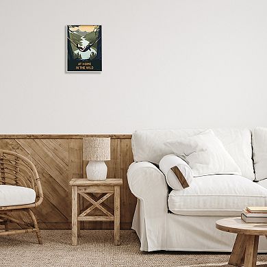 Stupell Home Decor Home in Wild Silver Finish Framed Wall Art