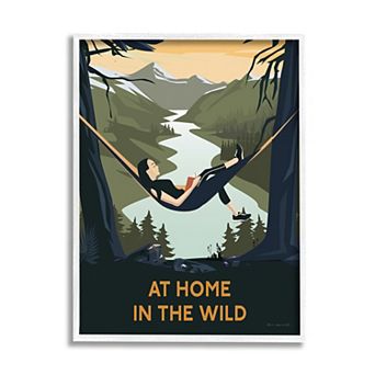 Stupell Home Decor Home in Wild White Framed Wall Art
