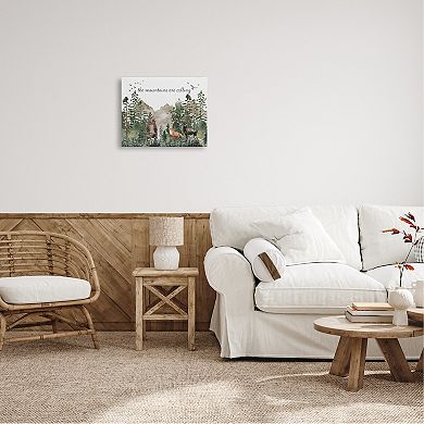 Stupell Home Decor Mountains are Calling Canvas Wall Art