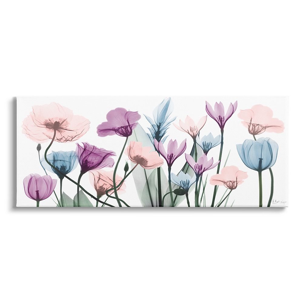 Stupell Home Decor Translucent Pastel Tulips Canvas Wall Art