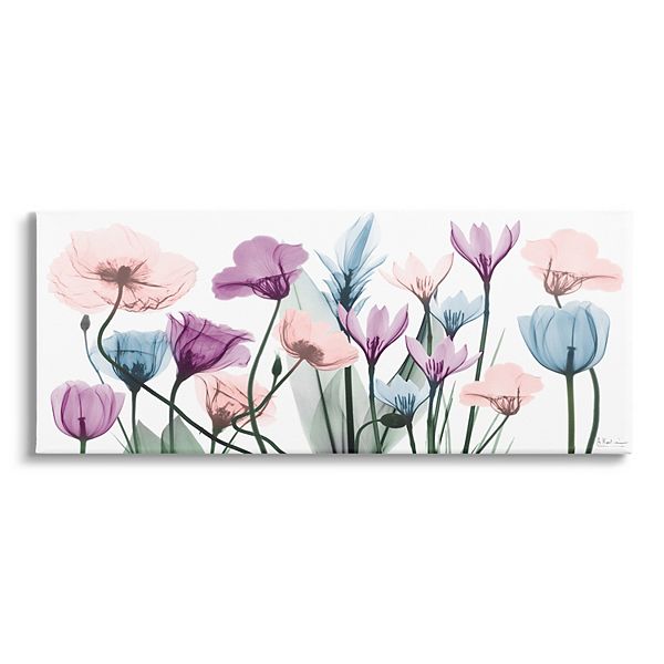 Stupell Home Decor Translucent Pastel Tulips Canvas Wall Art