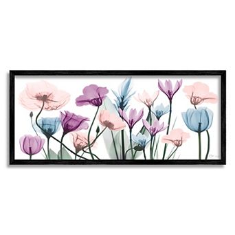 Stupell Home Decor Translucent Pastel Tulips Framed Wall Art