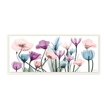 Stupell Home Decor Translucent Pastel Tulips Plaque Wall Art