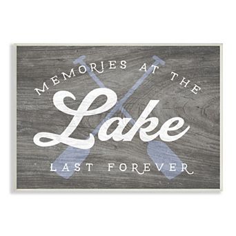 Stupell Home Decor Forever Lake Memories Plaque Wall Art