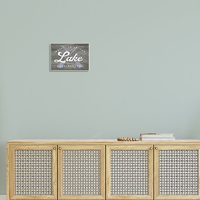 Stupell Home Decor Forever Lake Memories Plaque Wall Art