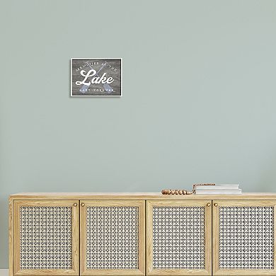 Stupell Home Decor Forever Lake Memories White Framed Wall Art