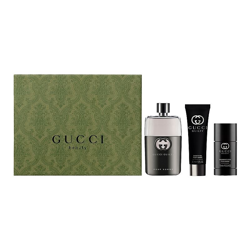 Gucci 3-Piece Guilty Pour Homme Eau de Toilette Spring Gift Set, Multicolor
