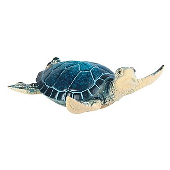 FC Design 6"W Blue Sea Turtle Swimming Statue Marine Life Decoration Figurine Home Room Decor