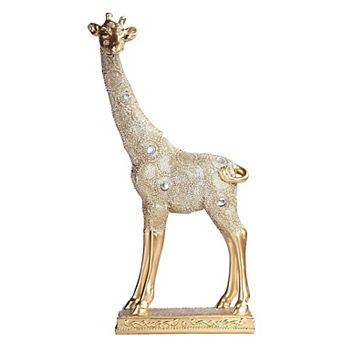 FC Design 10"H Baby Giraffe Figurine in Gold Finish Home Room Decor