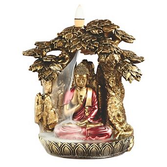 FC Design 7.5"H Buddha Under Tree Backflow Home Décor Figurine Home Room Decor
