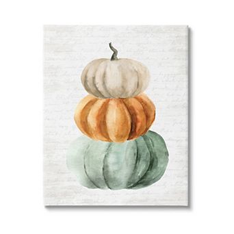 Stupell Home Decor Stacked Farm Pumpkins Canvas Wall Art