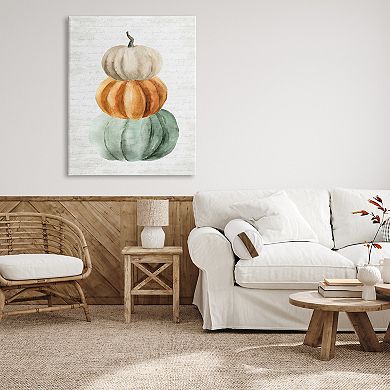 Stupell Home Decor Stacked Farm Pumpkins Canvas Wall Art
