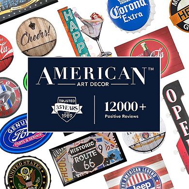 American Art Décor Modelo LED Oval Wall Decor