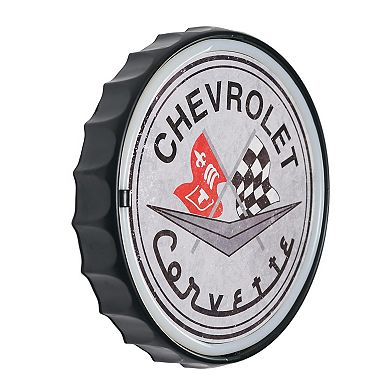 American Art Décor Chevrolet Neon LED Bottle Cap Wall Decor