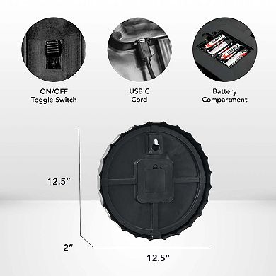 American Art Décor Chevrolet Neon LED Bottle Cap Wall Decor