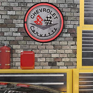 American Art Décor Chevrolet Neon LED Bottle Cap Wall Decor
