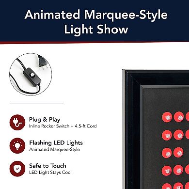 American Art Décor Elvis LED Marquee Wall Decor