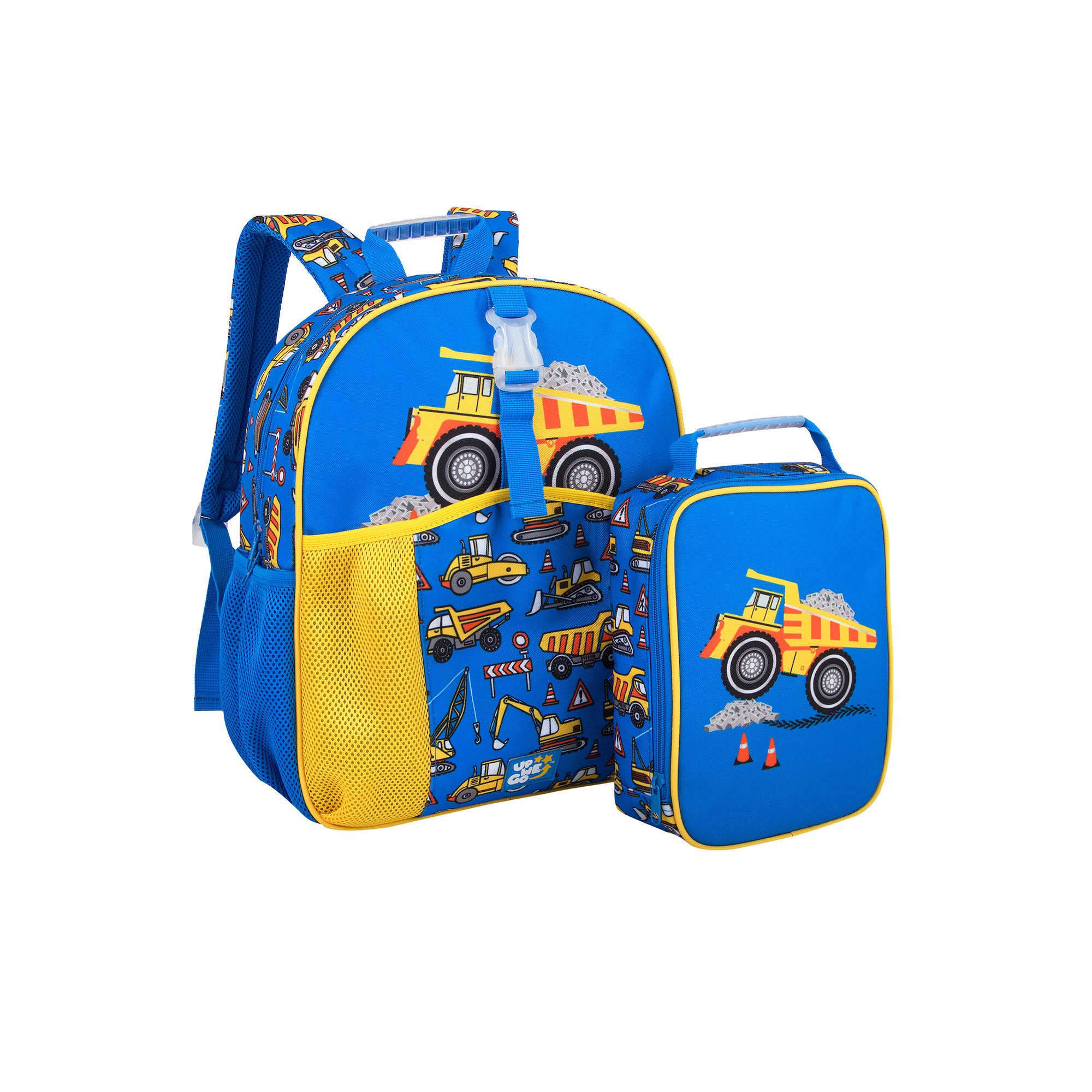 Up We Go Backpack & Lunch Bag Set, Truck