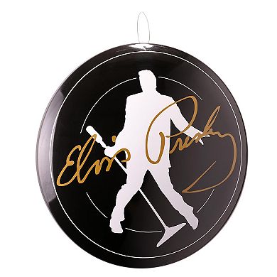 American Art Décor Elvis Presley Silhouette Signature Metal Wall Decor