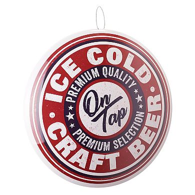 American Art Décor Ice Cold Craft Beer Metal Wall Decor