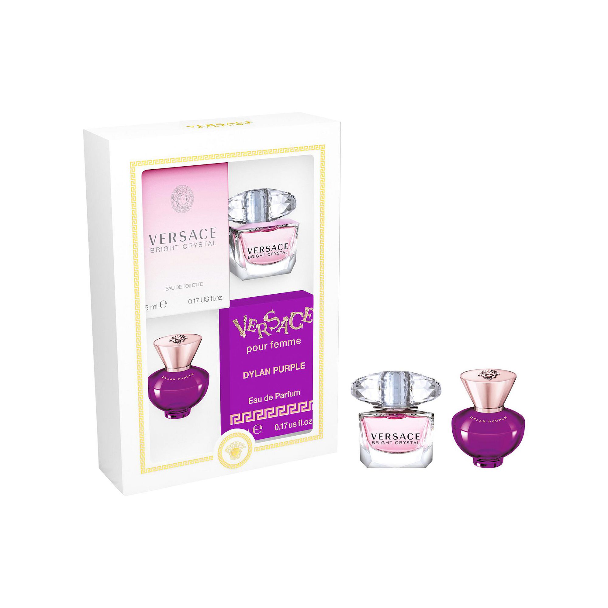 Versace Mini Dylan Purple & Bright Crystal Perfume Set