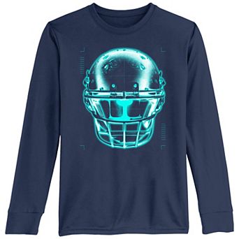 Boys 8-20 Football Helmet Neon X-Ray Tee