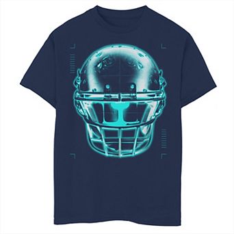 Boys 8-20 Football Helmet Neon X-Ray Tee