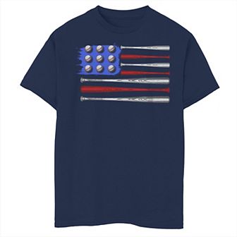 Boys 8-20 Balls And Bats USA Flag Tee
