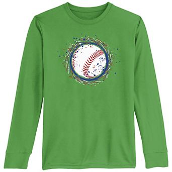 Boys 8-20 Baseball Throw Curve Ball Tee