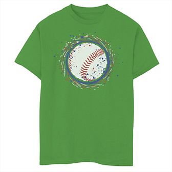 Boys 8-20 Baseball Throw Curve Ball Tee